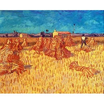  - Tableau -Champ de blé avec graviers-, Vincent Van Gogh - Van Gogh, Vincent