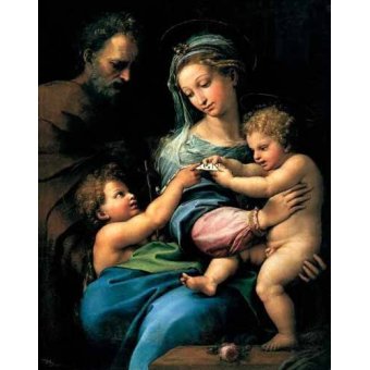  - Tableau -La Virgen de la Rosa-, Sanzio da Urbino Raffael Raphaël - Raphaël, Sanzio da Urbino Raffael