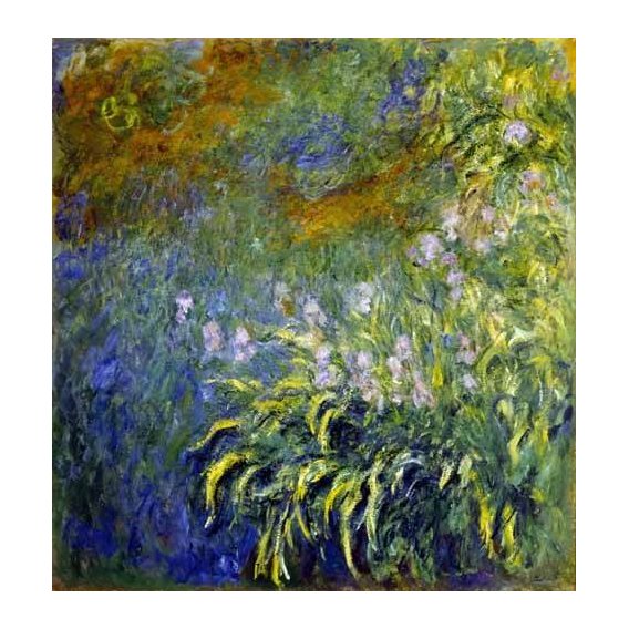 imagens de flores - Quadro -Lirios junto al estanque-