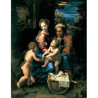  - Tableau -La Sagrada Familia de la Perla-, Sanzio da Urbino Raffael Raphaël - Raphaël, Sanzio da Urbino Raffael