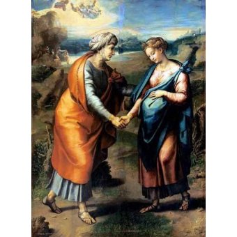  - Tableau -La Visitación-, Sanzio da Urbino Raffael Raphaël - Raphaël, Sanzio da Urbino Raffael