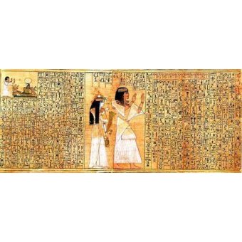 Tableaux Orientaux - Tableau -Libro de los muertos (de Ani): Osiris- - _Anónimo Egipcio
