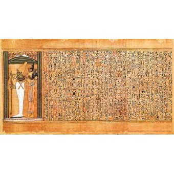 Tableaux Orientaux - Tableau -Libro de los muertos (de Ani): Osiris e Isis- - _Anónimo Egipcio