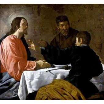  - Tableau -La cena en Emmaus-, Diego de Silva Velazquez - Velazquez, Diego de Silva