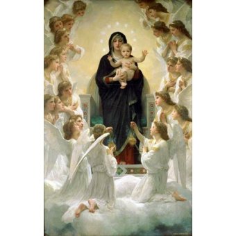  - Tableau Religieuses - La Virgen y angeles, William Bouguereau - Bouguereau, William