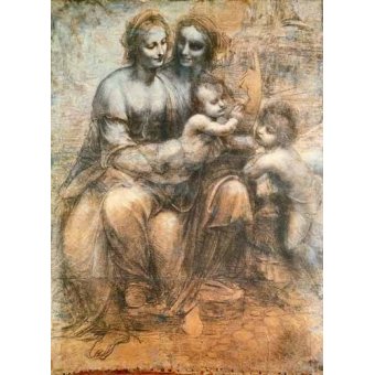  - Tableau -La Virgen, el Niño y Santa Ana-, Leonardo da Vinci - Vinci, Leonardo da