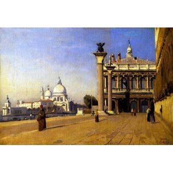 Tableaux de Paysages - Tableau -La mañana en Venecia-, J. B. Camille Corot - Corot, J. B. Camille