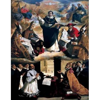  - Tableau -Apoteosis de Santo Tomás de Aquino-, Francisco de Zurbaran - Zurbaran, Francisco de