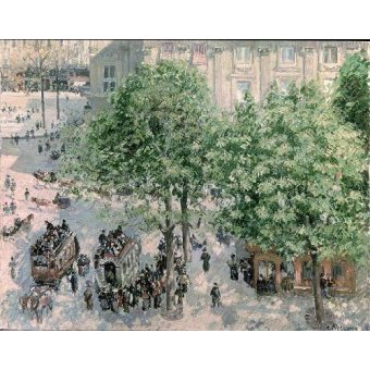  - Tableau -Place du Théâtre-Francais, Spring, 1898-, Camille Pissarro - Pissarro, Camille