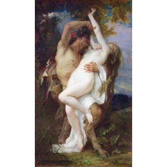  - Tableau -Nymph Abducted by a Faun, 1860-, Alexander Cabanel - Cabanel, Alexander