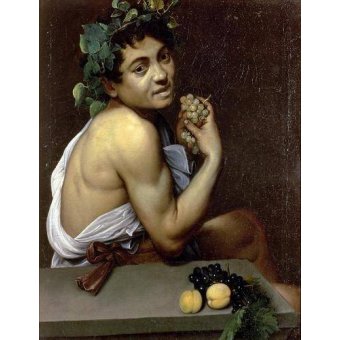  - Tableau -Le Jeune Bacchus malade, 1591- Caravage, Michelangelo M. Caravaggio - Caravaggio, Michelangelo M.