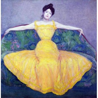  - Tableau -Lady in a Yellow Dress, 1899-, Max Kurzweil - Kurzweil, Max
