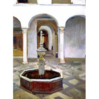  - Tableau -Jardins de l'Alcazar de Séville-., Joaquin Sorolla - Sorolla, Joaquin