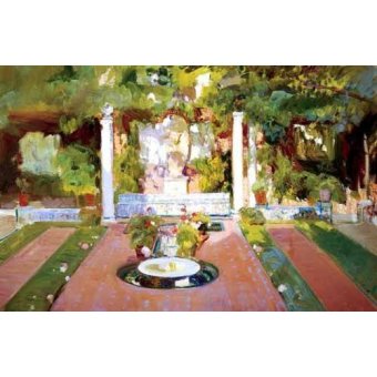  - Tableau -Jardin de la maison de l'artiste (VIII)-, Joaquin Sorolla - Sorolla, Joaquin