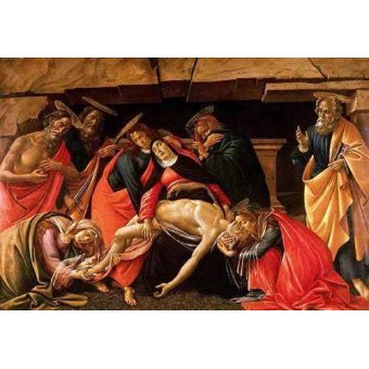  - Tableau -Lamentación de Cristo-, Alessandro Botticelli - Botticelli, Alessandro
