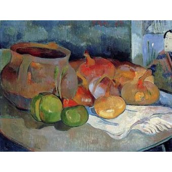  - Tableau -Bodegón con cebollas y remolacha-, Paul Gauguin - Gauguin, Paul