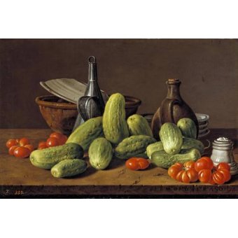  - Tableau -Pepinos y tomates-, Luis Melendez - Melendez, Luis