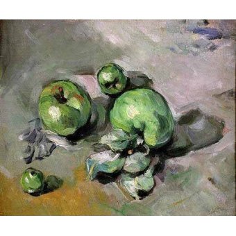 - Tableau - Pommes vertes,  (1872-73) -, Paul Cezanne - Cezanne, Paul