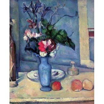  - Tableau - Le vase bleu, (1889-90) -, Paul Cezanne - Cezanne, Paul