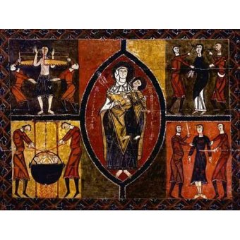  - Tableau -Martirio de Santos Quirce y Julita (San Quirce de Durro)- - _Anónimo Español
