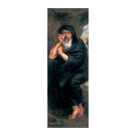 pinturas do retrato - Quadro -Heráclito, el filosofo que llora-