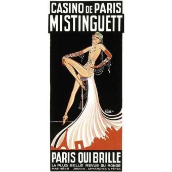  - Tableau -Affiche : Mistinguett au Casino de Paris- - _Anónimo Frances