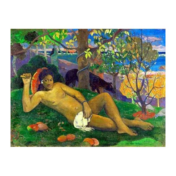 pinturas do retrato - Quadro -Te arii Vahine-