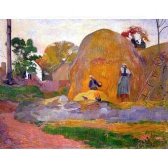  - Tableau -The yellow haystack, 1889-, Paul Gauguin - Gauguin, Paul