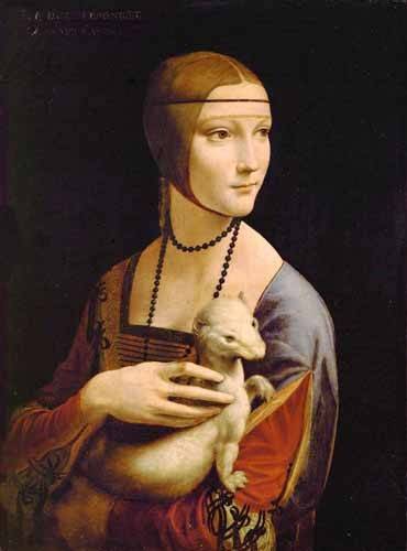 tableaux-de-portraits - La Dame à l'hermine — Leonardo da Vinci - Vinci, Leonardo da