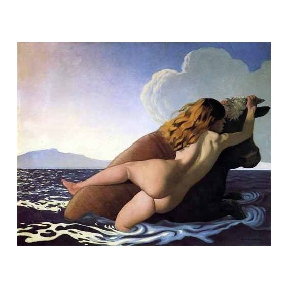 pinturas do retrato - Quadro -The Rape of Europa-
