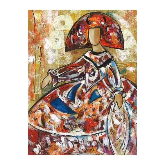 pinturas modernas - Quadro -Meninas (I)-