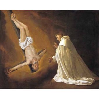  - Tableau -Aparicion de San Pedro Apostol a San pedro Nolasco-, Francisco de Zurbaran - Zurbaran, Francisco de
