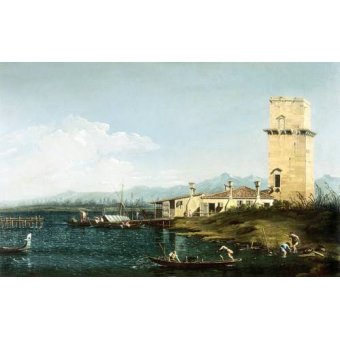  - Tableau -La torre di Marghera-, Giovanni A. Canal Canaletto - Canaletto, Giovanni A. Canal