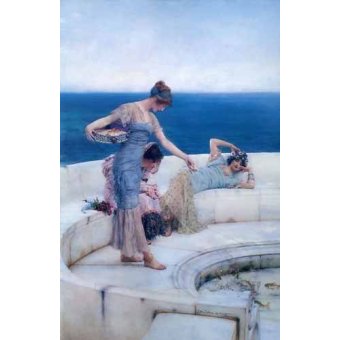 Tableaux de Portraits - Cuadro de Retrato - Silver Favourites, Lawrence Alma- Tadema - Alma-Tadema, Lawrence