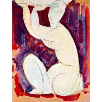  - Tableau -Cariatide-0-, Amedeo Modigliani - Modigliani, Amedeo