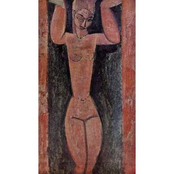  - Tableau -Cariátide-2-, Amedeo Modigliani - Modigliani, Amedeo