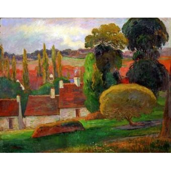  - Tableau -A farmhouse in Brittany,1894-, Paul Gauguin - Gauguin, Paul