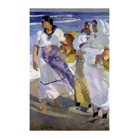 pinturas do retrato - Quadro -Pescadoras valencianas, 1915-