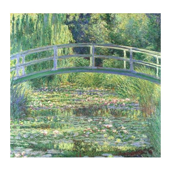 pinturas de paisagens - Quadro -Waterlily Pond, 1899 (oil on canvas)-