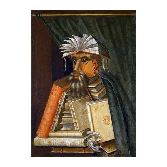 naturezas mortas - Quadro -El Bibliotecario-