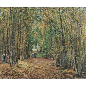  - Tableau -Forêt de Marly, 1871-, Camille Pissarro - Pissarro, Camille