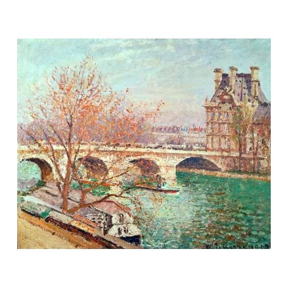 pinturas de paisagens - Quadro -Landscape at Pontoise, 1877-