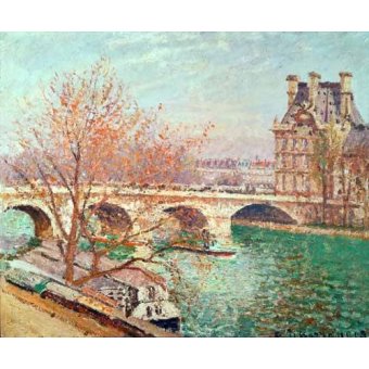  - Tableau -Paysage à Pontoise, 1877-, Camille Pissarro - Pissarro, Camille