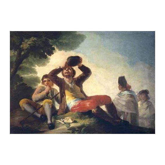 pinturas do retrato - Quadro -El bebedor, 1777-