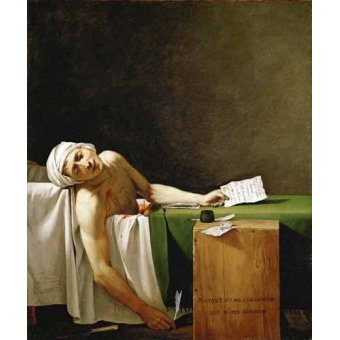  - Tableau -Jean Paul Marat, dead in his bathtub (Muerte de Marat)-, Jacques Louis David - David, Jacques Louis