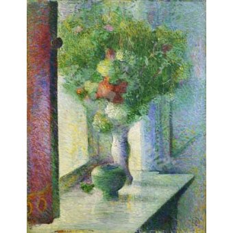  - Tableau -Still life with a bunch of flowers by the window-, Curt Herrmann - Herrmann, Curt