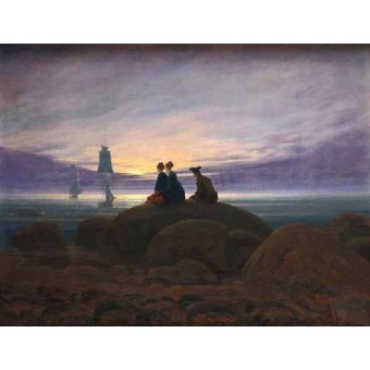  - Tableau -Moonrise over the Sea, 1822-, Caspar David Friedrich - Friedrich, Caspar David
