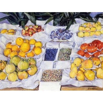  - Tableau -Fruta expuesta en un mostrador-, Gustave Caillebotte - Caillebotte, Gustave