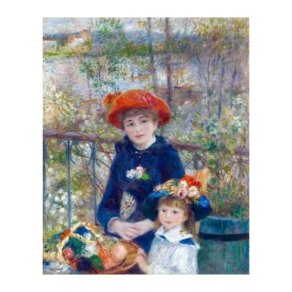 pinturas do retrato - Quadro -Dos Hermanas, 1881-