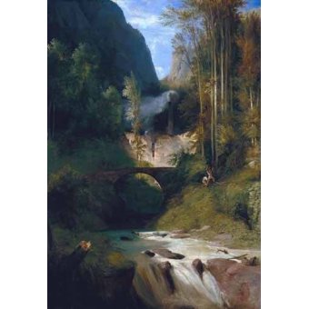  - Tableau -Gorge near Amalfi-, Karl Blechen - Blechen, Karl
